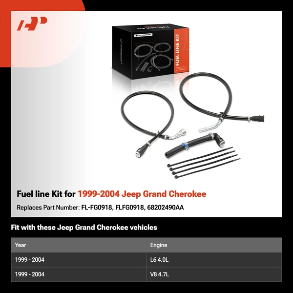 Fuel line Kit for 1999-2004 Jeep Grand Cherokee