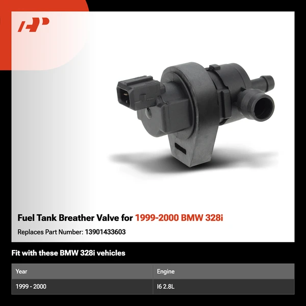 Fuel Tank Breather Valve for 1999-2000 BMW 328i