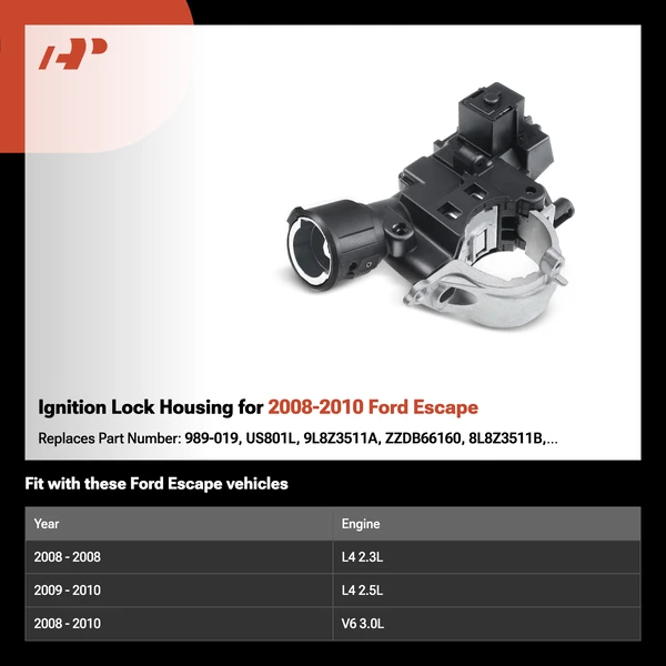Ignition Lock Housing for 2008-2010 Ford Escape