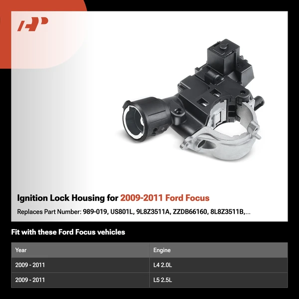 Ignition Lock Housing for 2009-2011 Ford Focus