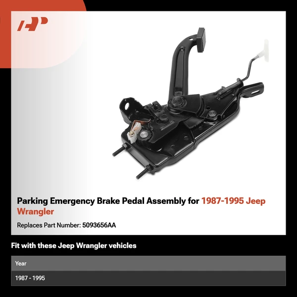 Parking Emergency Brake Pedal Assembly for 1987-1995 Jeep Wrangler