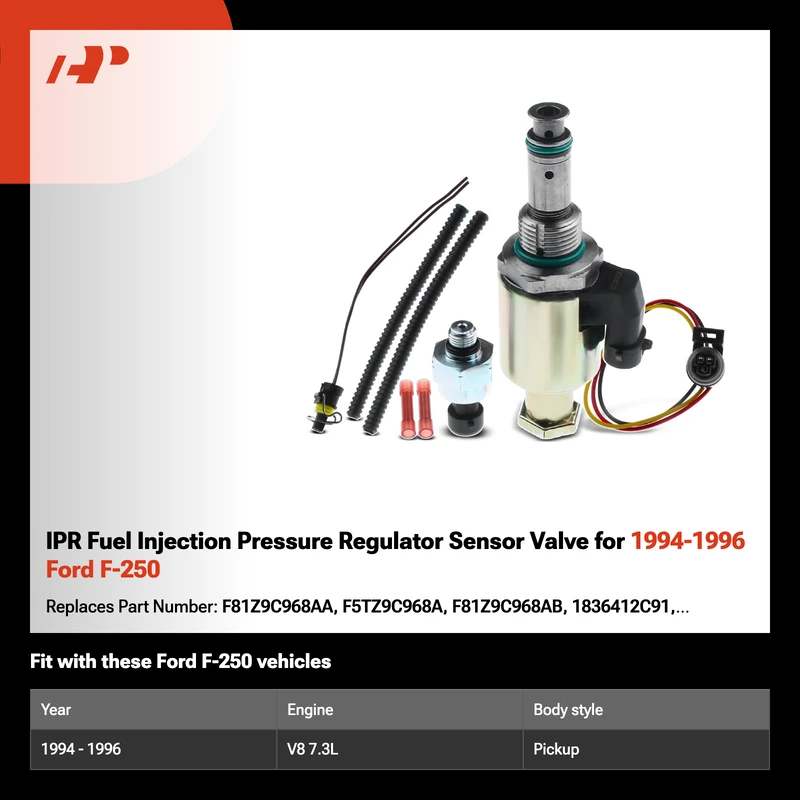IPR Fuel Injection Pressure Regulator Sensor Valve for 1994-1996 Ford F-250