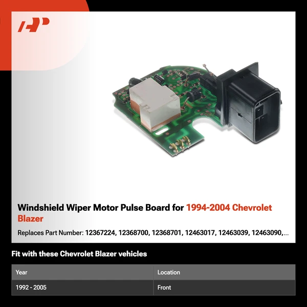 Windshield Wiper Motor Pulse Board for 1994-2004 Chevrolet Blazer