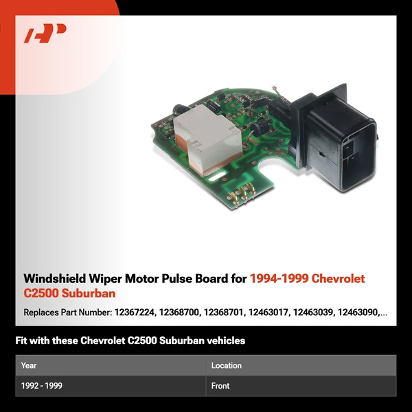 Windshield Wiper Motor Pulse Board for 1994-1999 Chevrolet C2500 Suburban