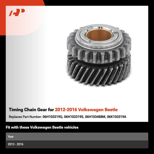 Timing Chain Gear for 2012-2016 Volkswagen Beetle