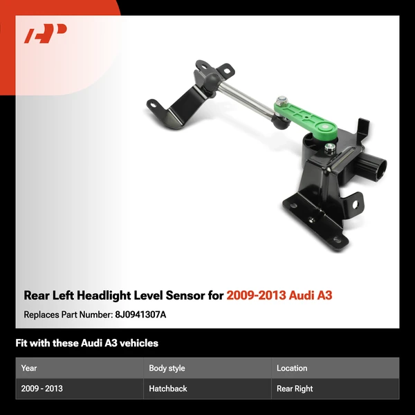 Rear Left Headlight Level Sensor for 2009-2013 Audi A3