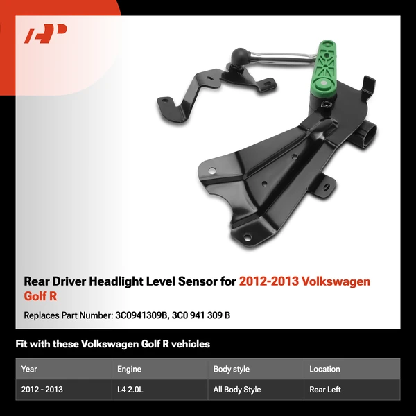 Rear Driver Headlight Level Sensor for 2012-2013 Volkswagen Golf R
