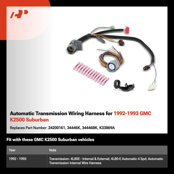 Automatic Transmission Wiring Harness for 1992-1993 GMC K2500 Suburban