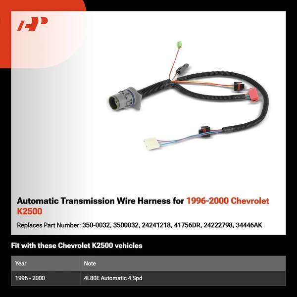 Automatic Transmission Wire Harness for 1996-2000 Chevrolet K2500