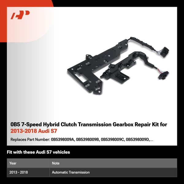 0B5 7-Speed Hybrid Clutch Transmission Gearbox Repair Kit for 2013-2018 Audi S7