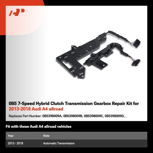 0B5 7-Speed Hybrid Clutch Transmission Gearbox Repair Kit for 2013-2018 Audi A4 allroad
