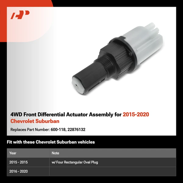 4WD Front Differential Actuator Assembly for 2015-2020 Chevrolet Suburban
