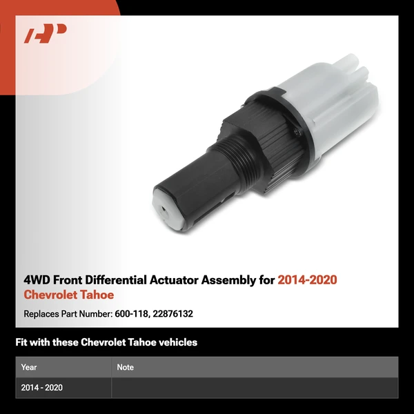 4WD Front Differential Actuator Assembly for 2014-2020 Chevrolet Tahoe