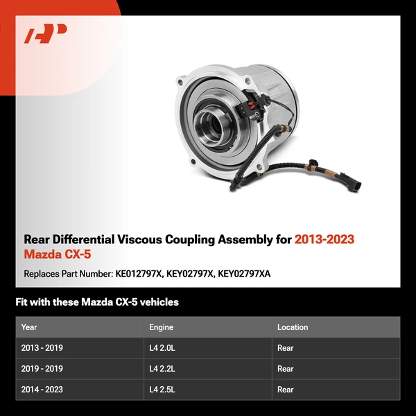 Rear Differential Viscous Coupling Assembly for 2013-2023 Mazda CX-5
