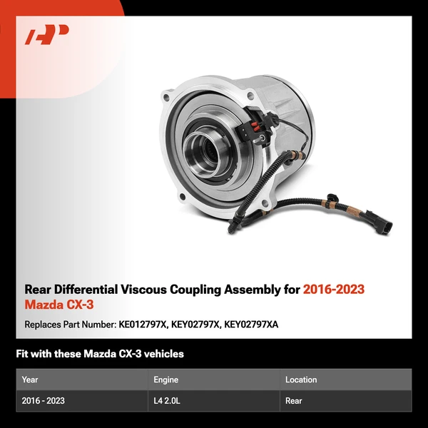 Rear Differential Viscous Coupling Assembly for 2016-2023 Mazda CX-3