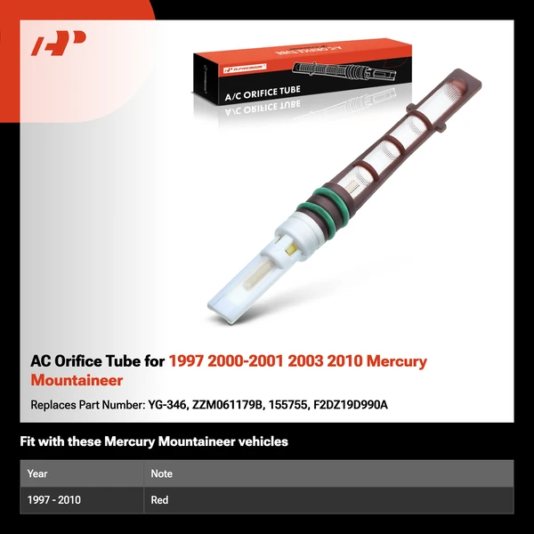 AC Orifice Tube for 1997 2000-2001 2003 2010 Mercury Mountaineer