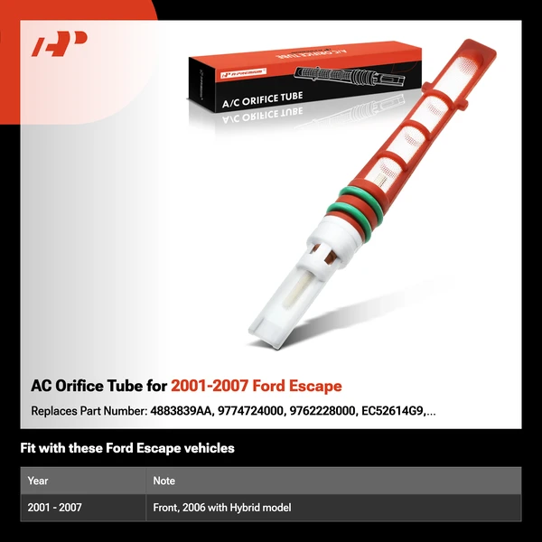 AC Orifice Tube for 2001-2007 Ford Escape