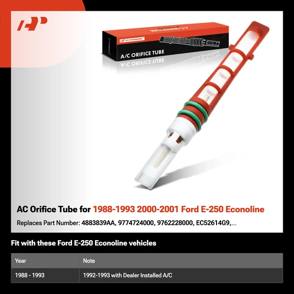 AC Orifice Tube for 1988-1993 2000-2001 Ford E-250 Econoline