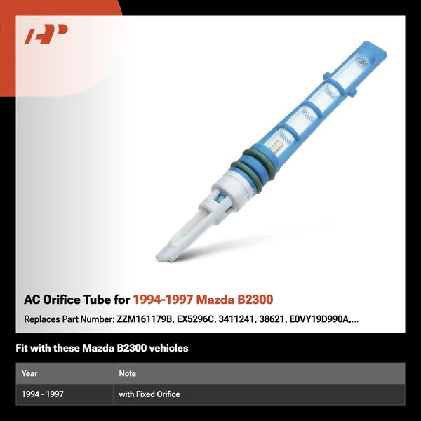 AC Orifice Tube for 1994-1997 Mazda B2300