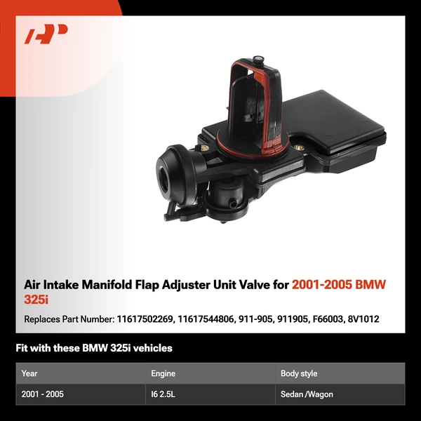 Air Intake Manifold Flap Adjuster Unit Valve for 2001-2005 BMW 325i