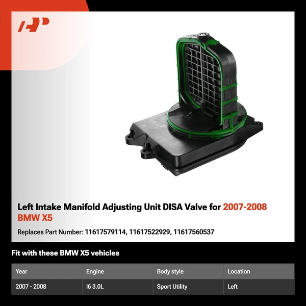 Left Intake Manifold Adjusting Unit DISA Valve for 2007-2008 BMW X5