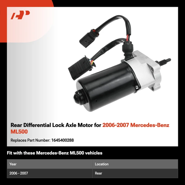Rear Differential Lock Axle Motor for 2006-2007 Mercedes-Benz ML500
