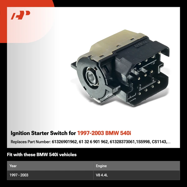 Ignition Starter Switch for 1997-2003 BMW 540i