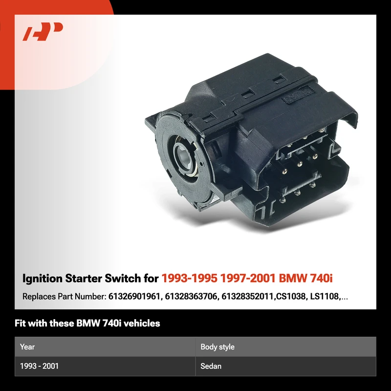 Ignition Starter Switch for 1993-1995 1997-2001 BMW 740i