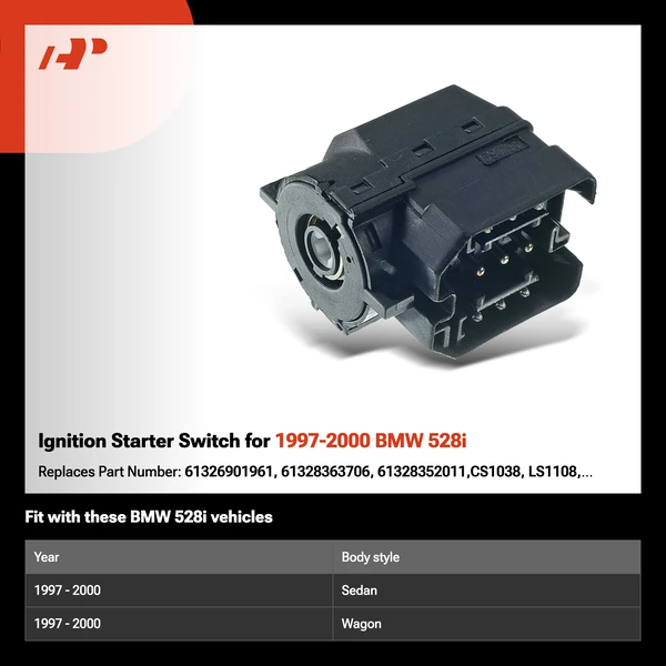 Ignition Starter Switch for 1997-2000 BMW 528i