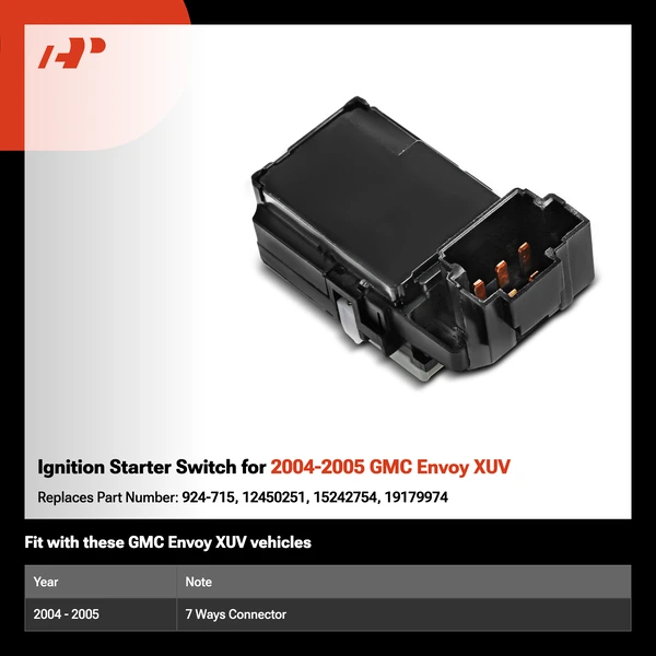Ignition Starter Switch for 2004-2005 GMC Envoy XUV