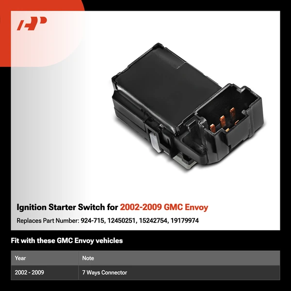 Ignition Starter Switch for 2002-2009 GMC Envoy