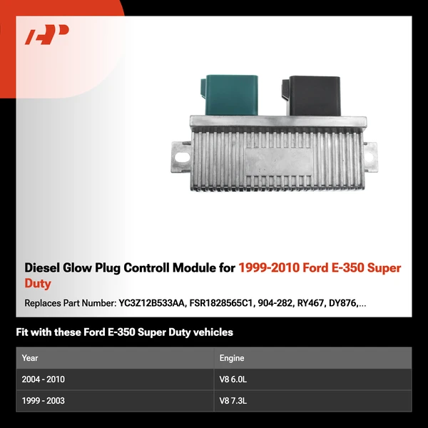 Diesel Glow Plug Controll Module for 1999-2010 Ford E-350 Super Duty