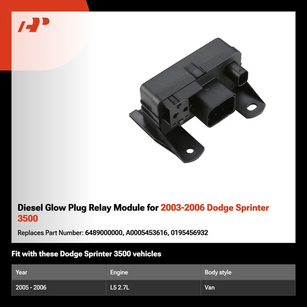 Diesel Glow Plug Relay Module for 2003-2006 Dodge Sprinter 3500