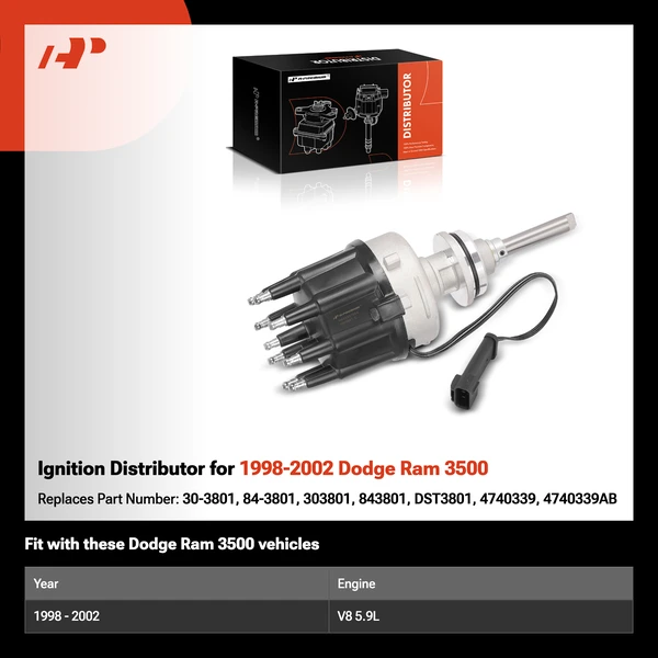 Ignition Distributor for 1998-2002 Dodge Ram 3500