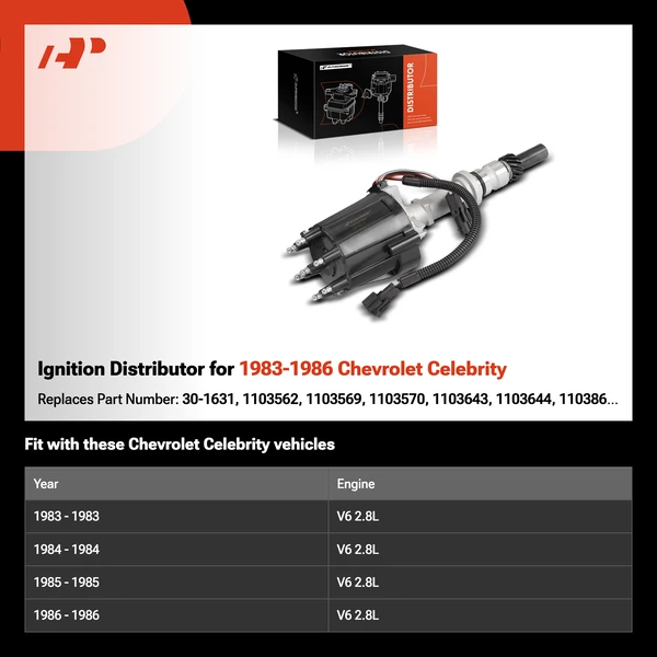 Ignition Distributor for 1983-1986 Chevrolet Celebrity