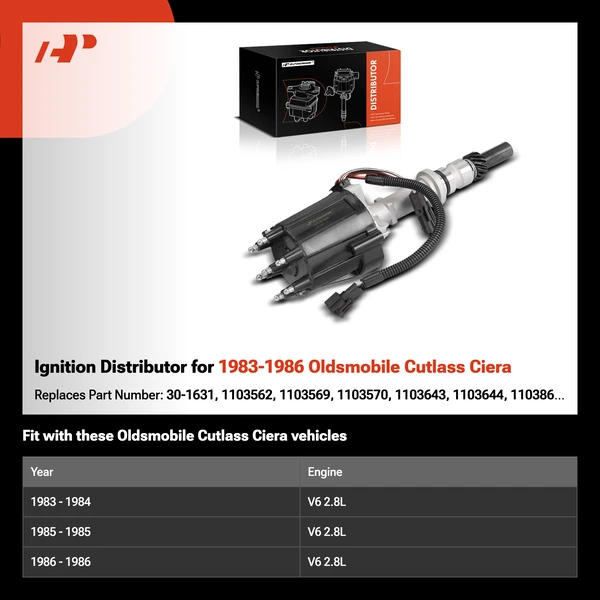 Ignition Distributor for 1983-1986 Oldsmobile Cutlass Ciera