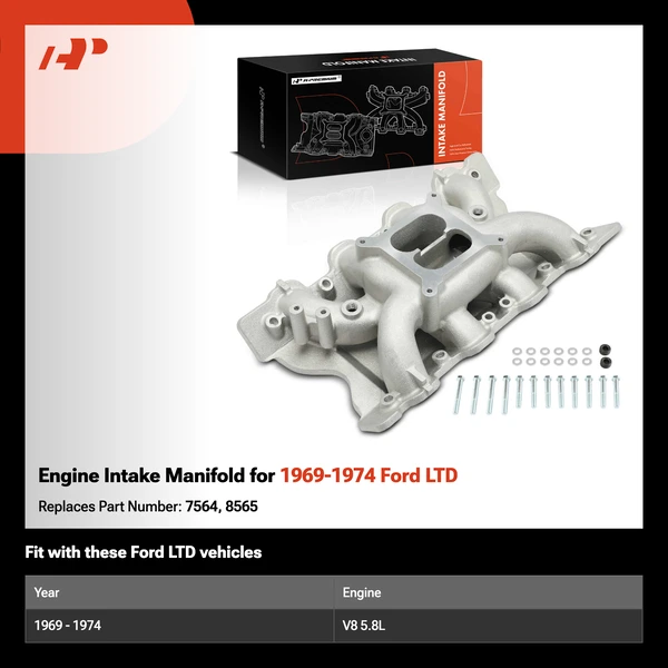 Engine Intake Manifold for 1969-1974 Ford LTD