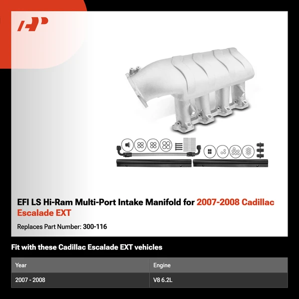 EFI LS Hi-Ram Multi-Port Intake Manifold for 2007-2008 Cadillac Escalade EXT