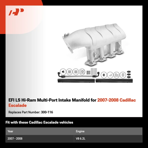 EFI LS Hi-Ram Multi-Port Intake Manifold for 2007-2008 Cadillac Escalade