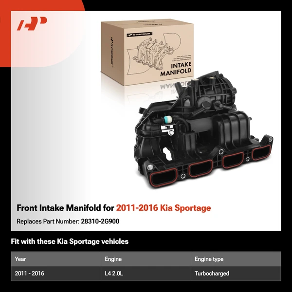 Front Intake Manifold for 2011-2016 Kia Sportage