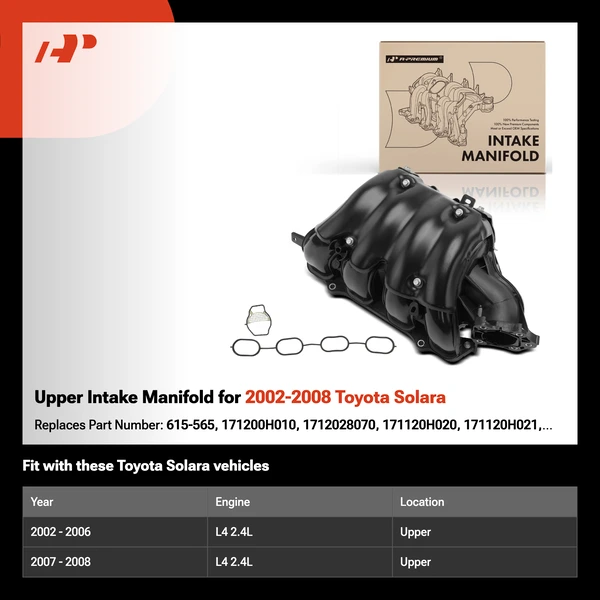 Upper Intake Manifold for 2002-2008 Toyota Solara