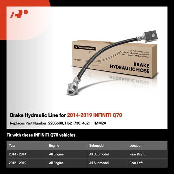 Brake Hydraulic Line for 2014-2019 INFINITI Q70