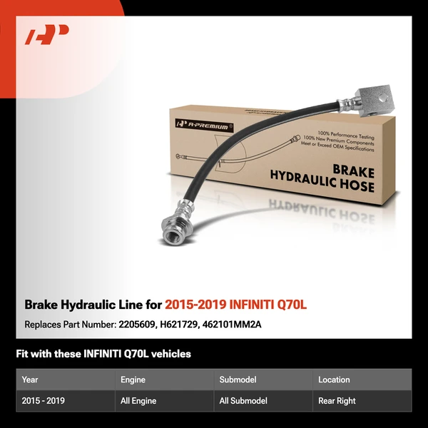 Brake Hydraulic Line for 2015-2019 INFINITI Q70L