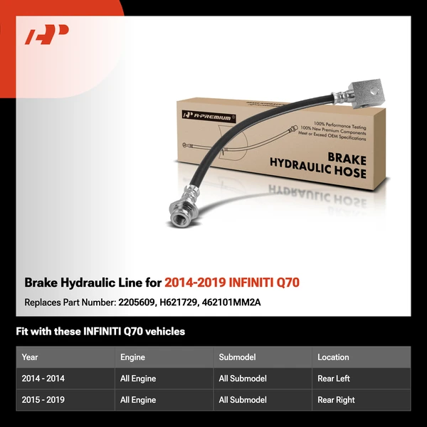 Brake Hydraulic Line for 2014-2019 INFINITI Q70