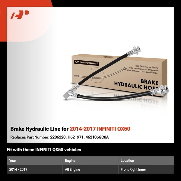 Brake Hydraulic Line for 2014-2017 INFINITI QX50