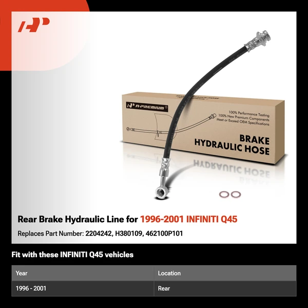 Rear Brake Hydraulic Line for 1996-2001 INFINITI Q45
