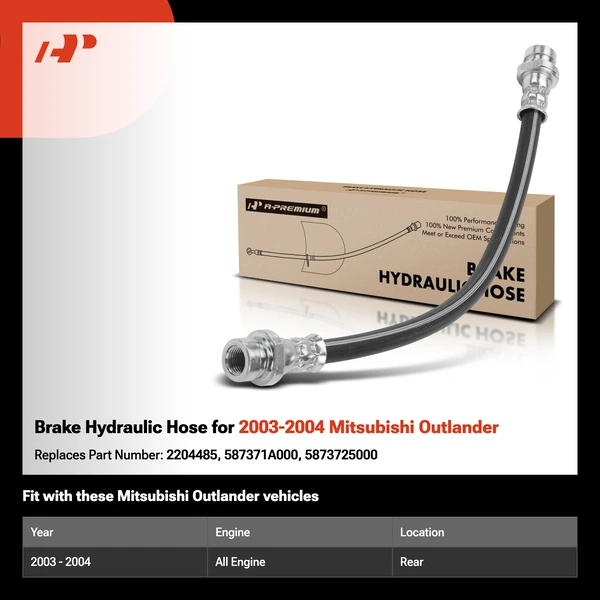 Brake Hydraulic Hose for 2003-2004 Mitsubishi Outlander