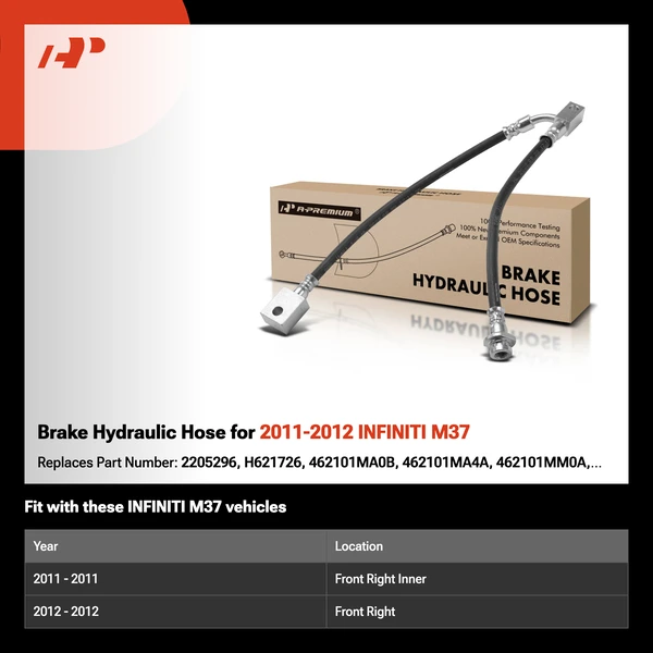 Brake Hydraulic Hose for 2011-2012 INFINITI M37
