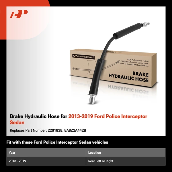 Brake Hydraulic Hose for 2013-2019 Ford Police Interceptor Sedan