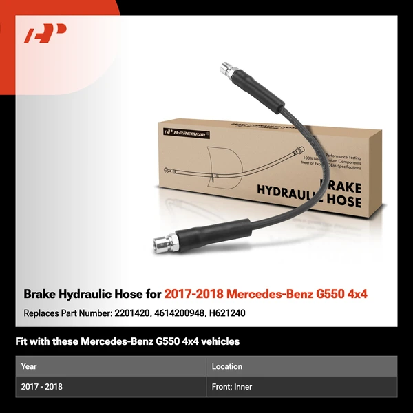 Brake Hydraulic Hose for 2017-2018 Mercedes-Benz G550 4x4